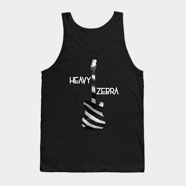 Heavy Zebra Guitar Tank Top by Aleksandar NIkolic